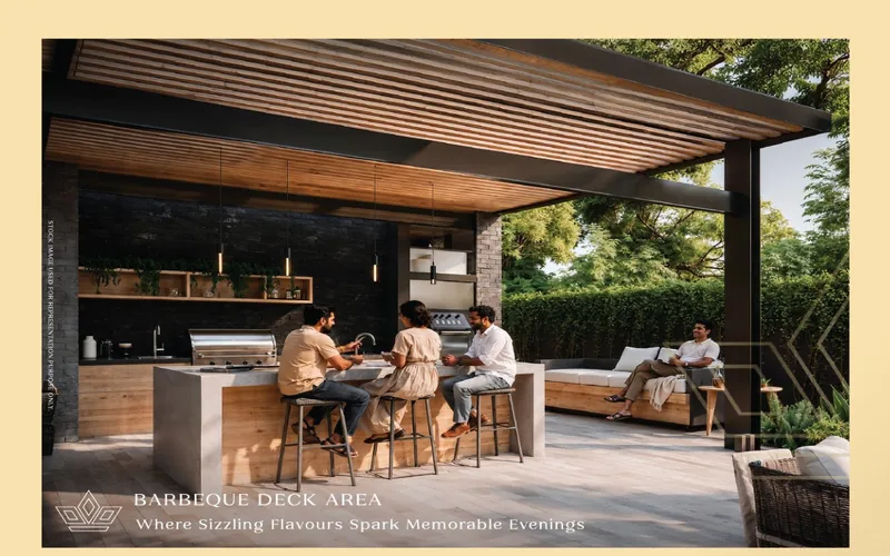 BBQ deck area at The Legend